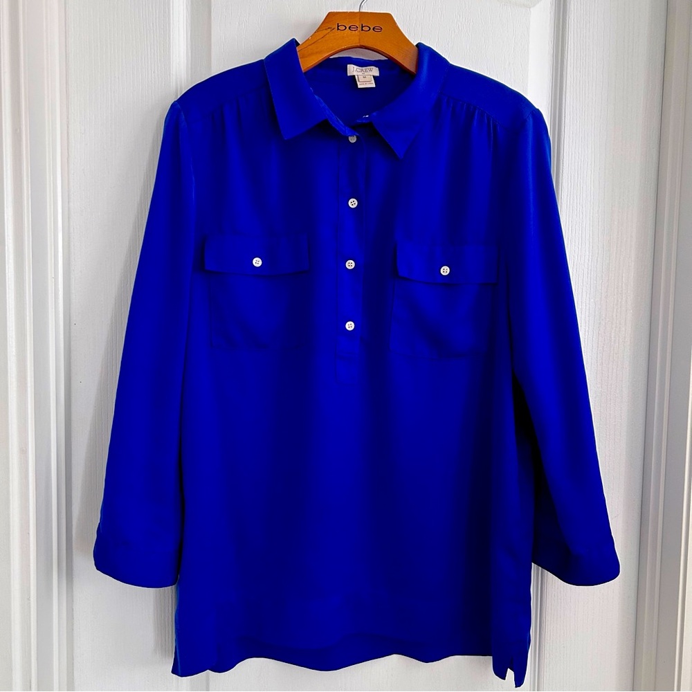 J Crew Blue Shirt Size Medium